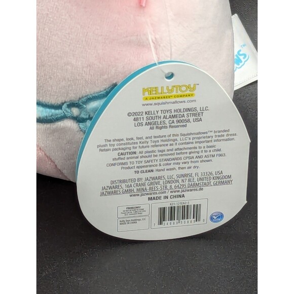 Squishmallows Peter The Pig With Blue Bandana 5” Spring Farm Squad Plush - Picture 7 of 7